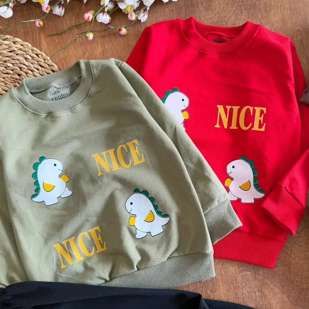 بلوز شلوار دایناسور کوچولو nice سایز ۴۰،۴۵ کد ۵۷۴۶ — تصویر ۴