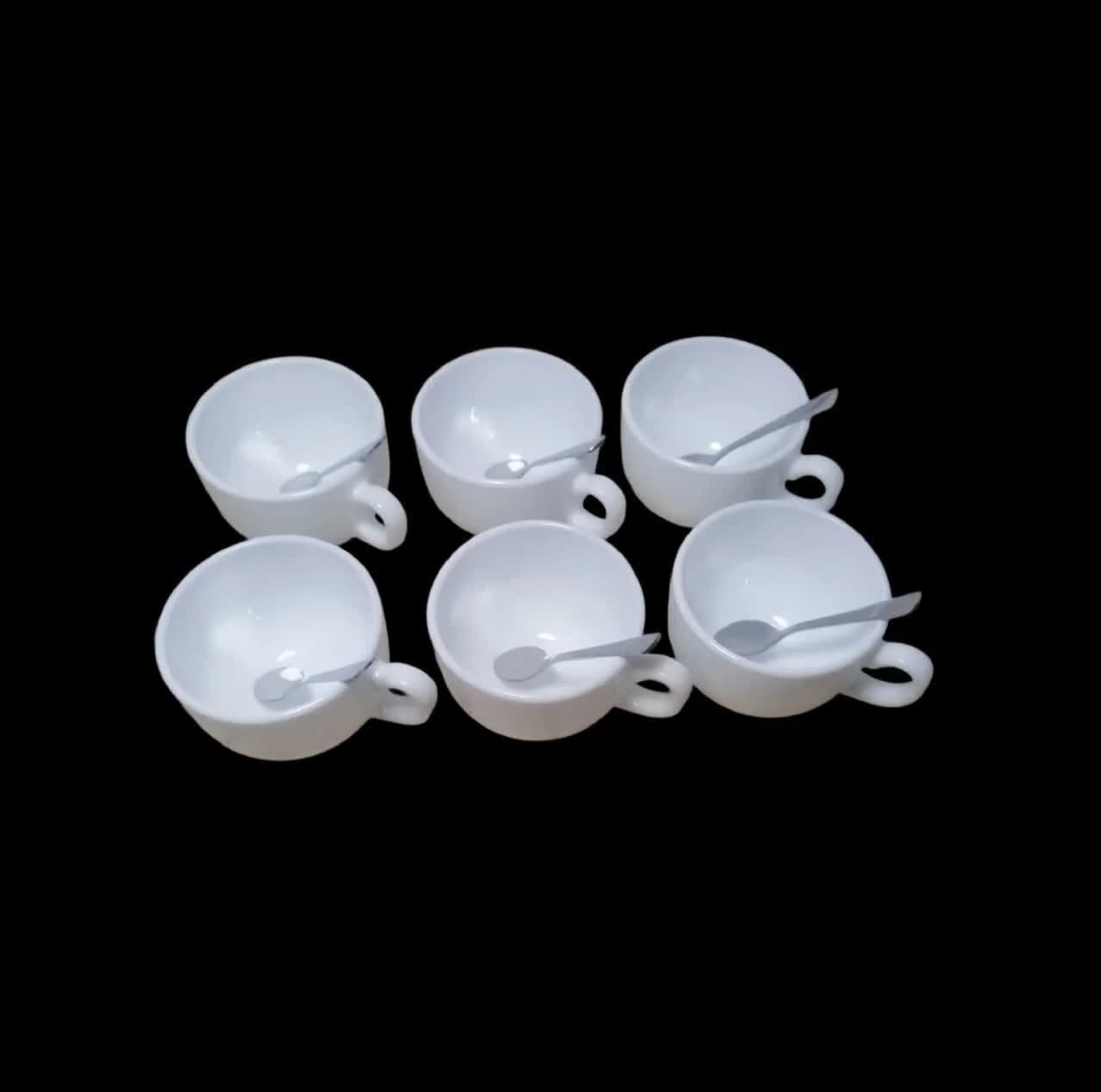 سرویس قهوه خوری 18 پارچه 6 نفره دینو مدل گرد کلاسیک — تصویر ۳