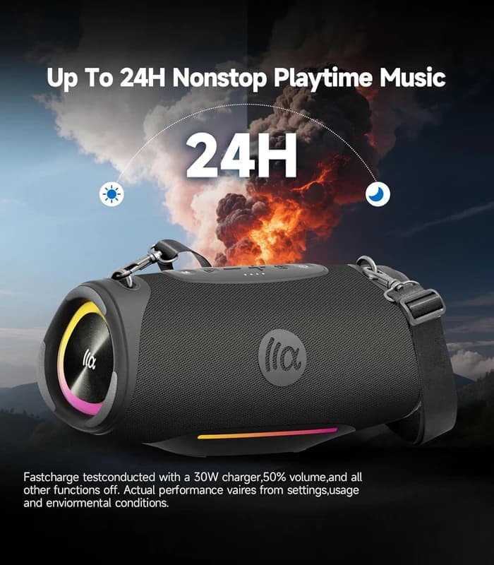 اسپیکر بلوتوث قابل حمل تازاتا مدل BOOMBLAST PRO — تصویر ۶