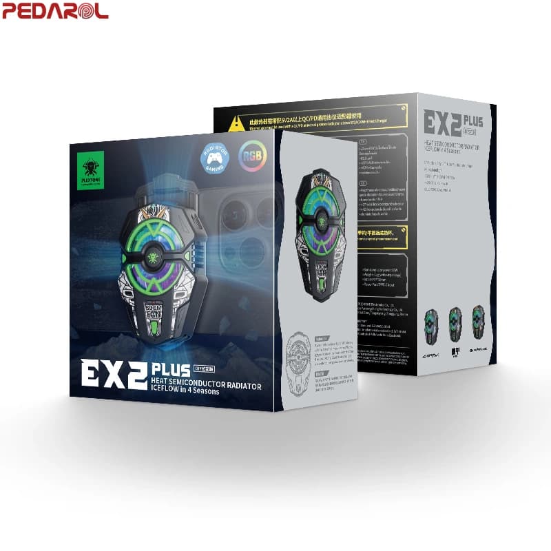 فن موبایل پلکستون مدل PLEXTONE EX2 PLUS CyberPunk — تصویر ۴