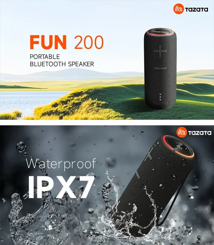 اسپیکر بلوتوث قابل حمل تازاتا مدل FUN 200 — تصویر ۵