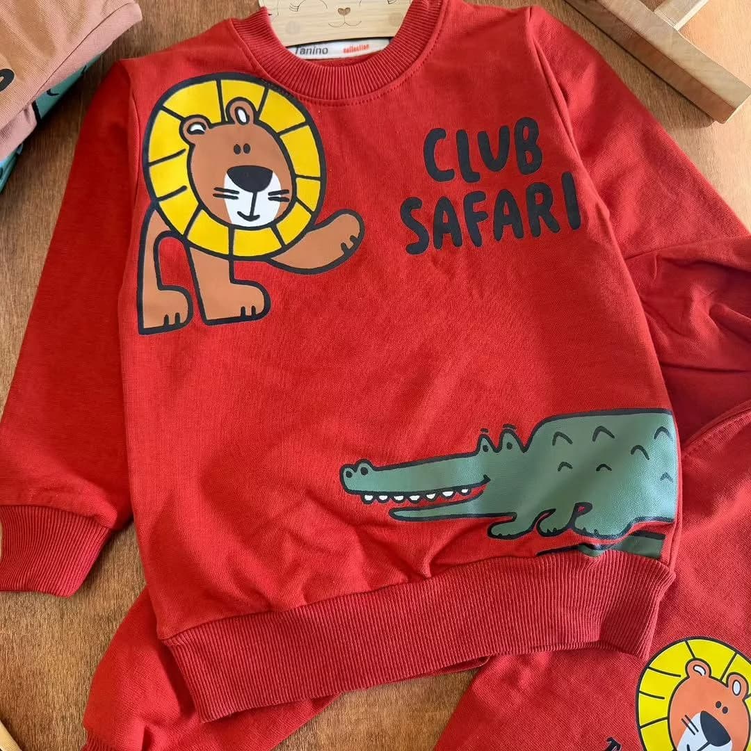 بلوز شلوار شیر و تمساح club safari سایز ۴۰ تا ۵۰ کد ۵۷۲۴ — تصویر ۲