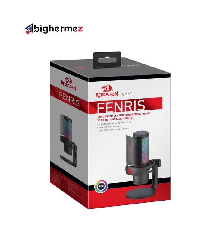 میکروفون گیمینگ رومیزی ردراگون مدل FENRIS GM301 — تصویر ۳