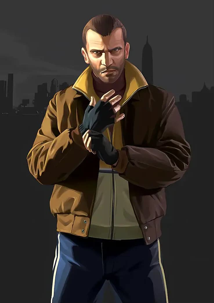 متال پوستر بازی GTA کد N602