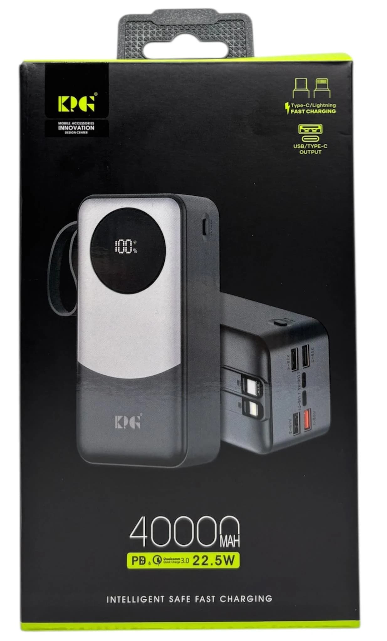 پاوربانک کی پی مدل KPG-402X با ظرفیت 40000 میلی آمپر 22.5 وات PD — تصویر ۴