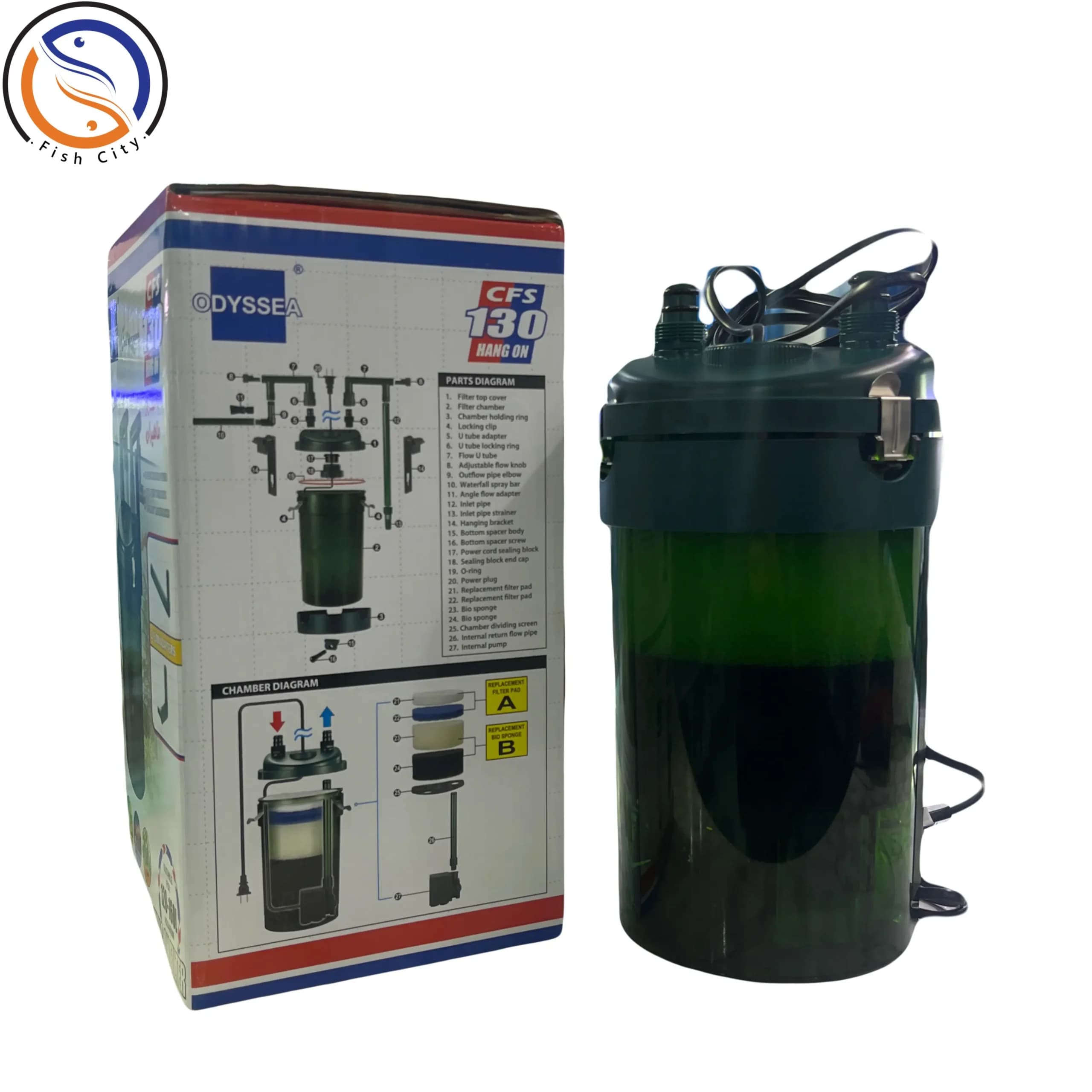 فیلتر سطلی آکواریوم اودیسه مدل CFS130 — تصویر ۳