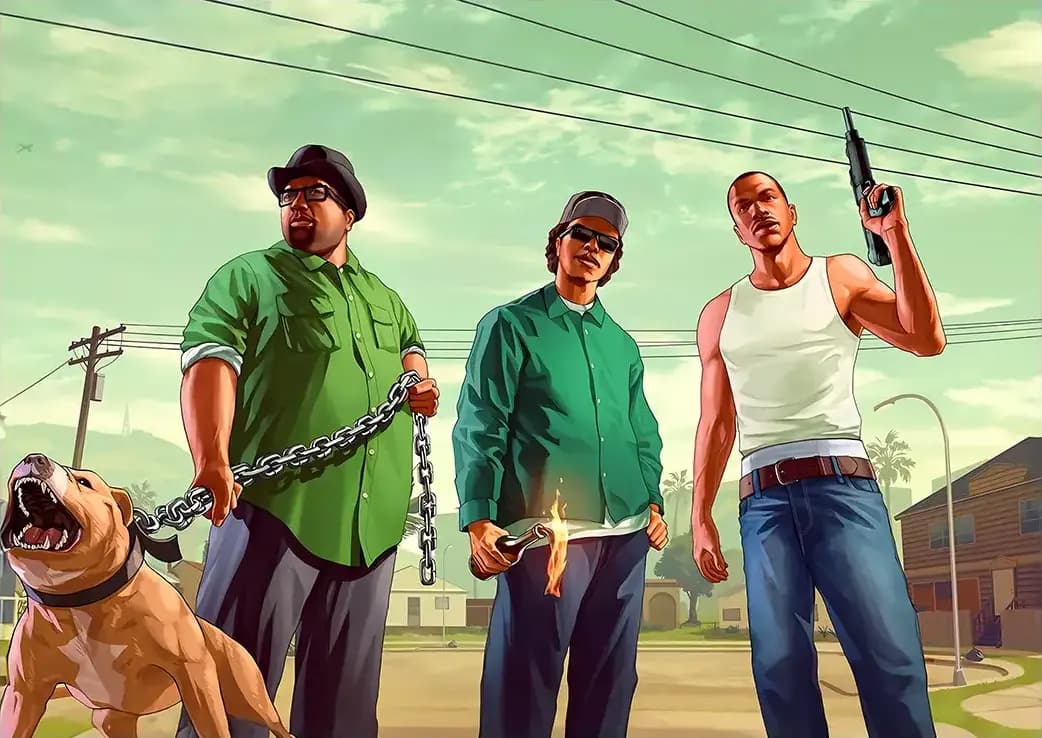 متال پوستر بازی GTA کد N203