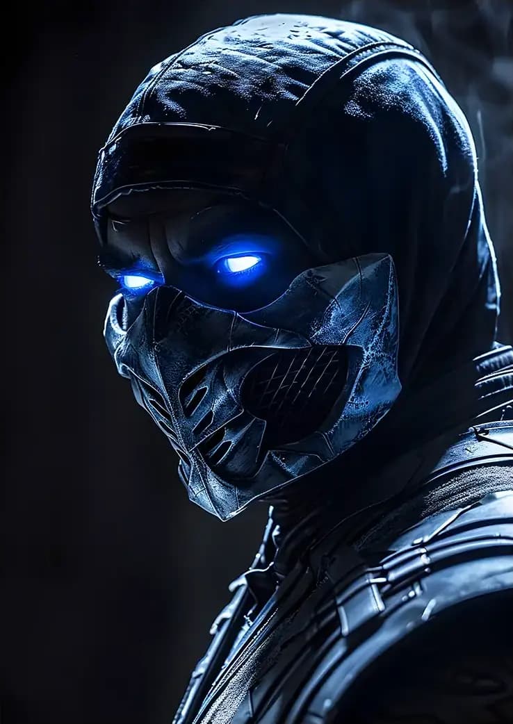 متال پوستر بازی Mortal Kombat طرح شخصیت Sub Zero کد N204