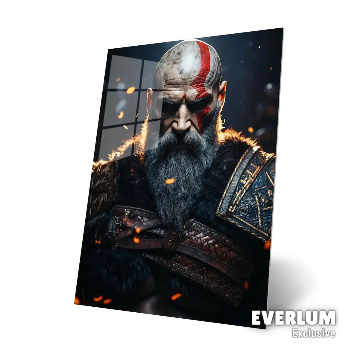 متال پوستر بازی God Of War طرح کریتوس کد N211 — تصویر ۴