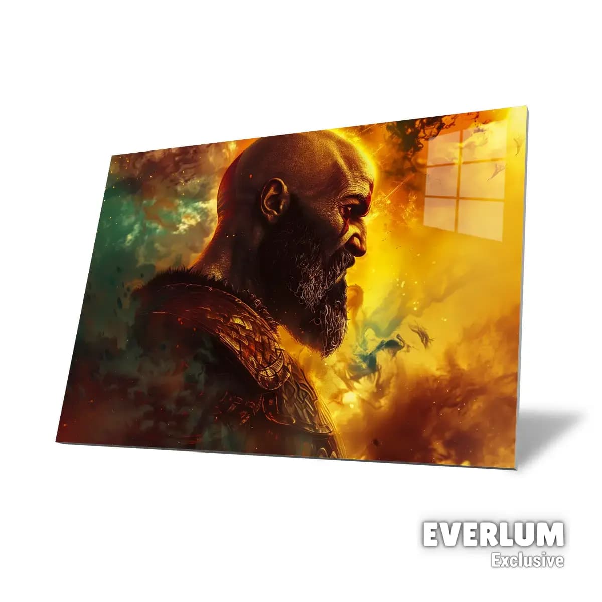متال پوستر بازی God Of War طرح کریتوس کد N209 — تصویر ۴
