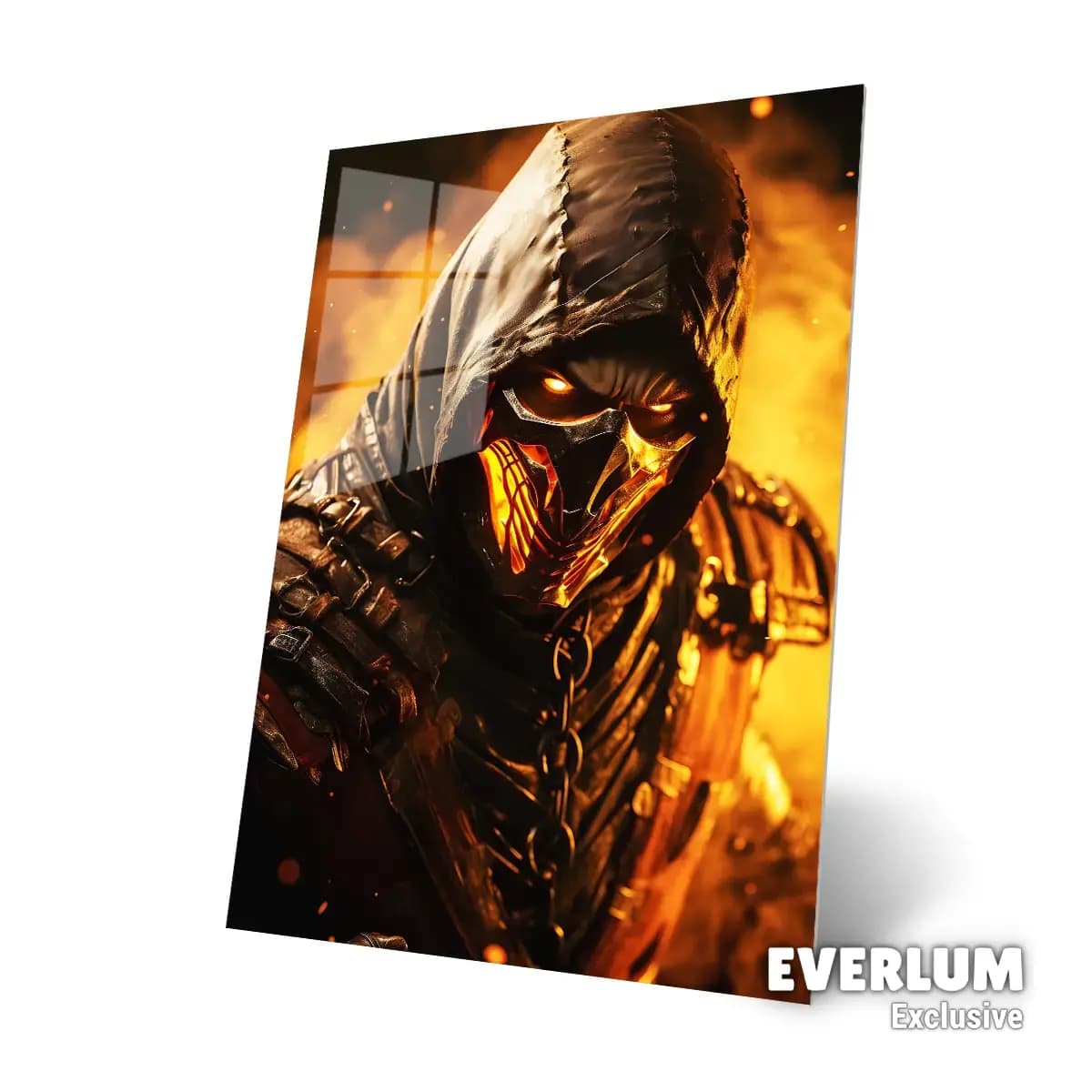 متال پوستر بازی Mortal Kombat طرح شخصیت Scorpion کد N001 — تصویر ۴