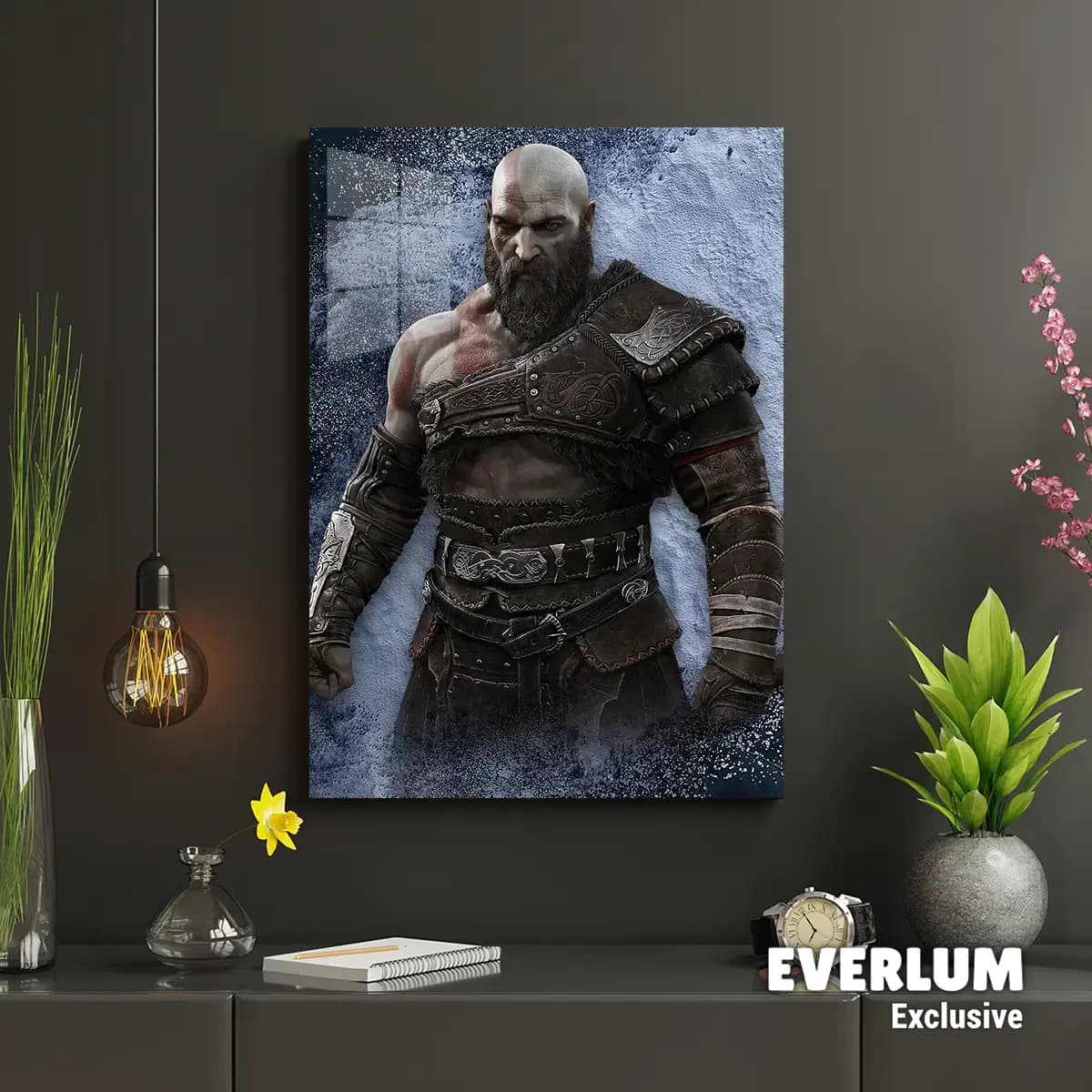 متال پوستر بازی God Of War طرح کریتوس کد N206 — تصویر ۳