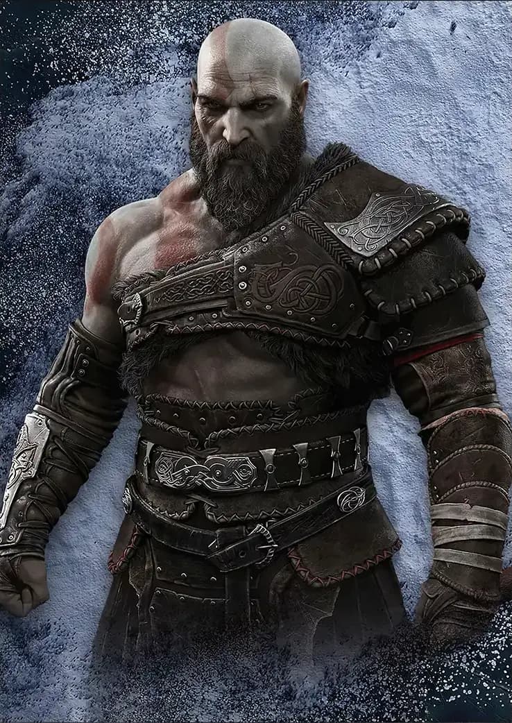 متال پوستر بازی God Of War طرح کریتوس کد N206