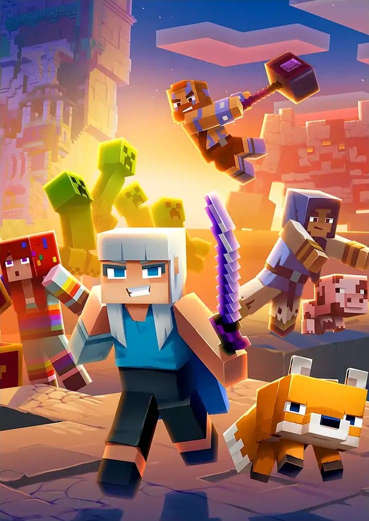 متال پوستر بازی Minecraft کد N403 — تصویر ۲