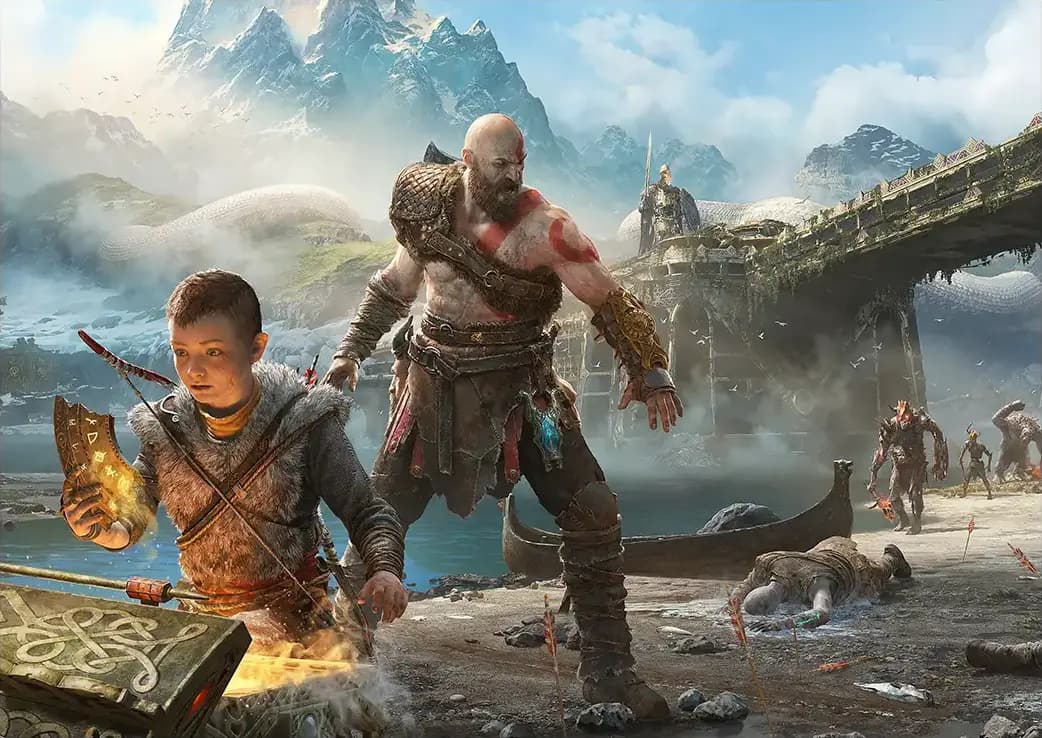 متال پوستر بازی God Of War کد N205