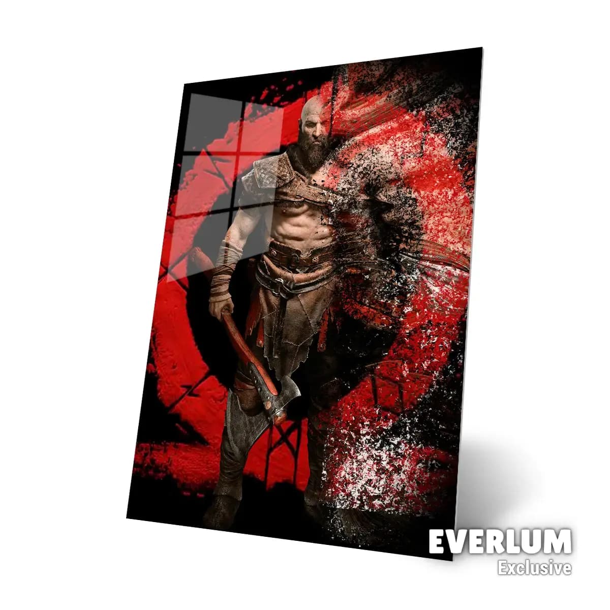 متال پوستر بازی God Of War طرح کریتوس کد N001 — تصویر ۴