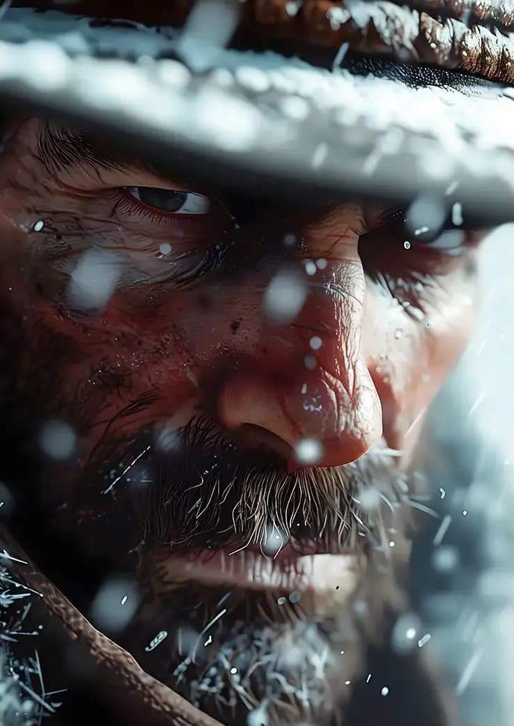 متال پوستر بازی Red Dead Redemption طرح شخصیت آرتور مورگان کد N206 — تصویر ۲