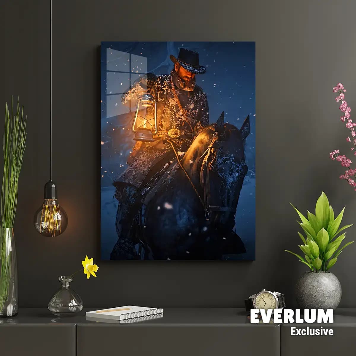 متال پوستر بازی Red Dead Redemption طرح شخصیت آرتور مورگان کد N201 — تصویر ۴