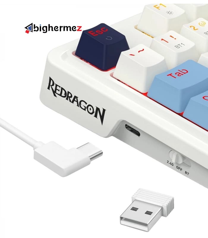 کیبورد بیسیم/باسیم مخصوص بازی ردراگون مدل K728 WBB Pro RGB ANTONIUM — تصویر ۳