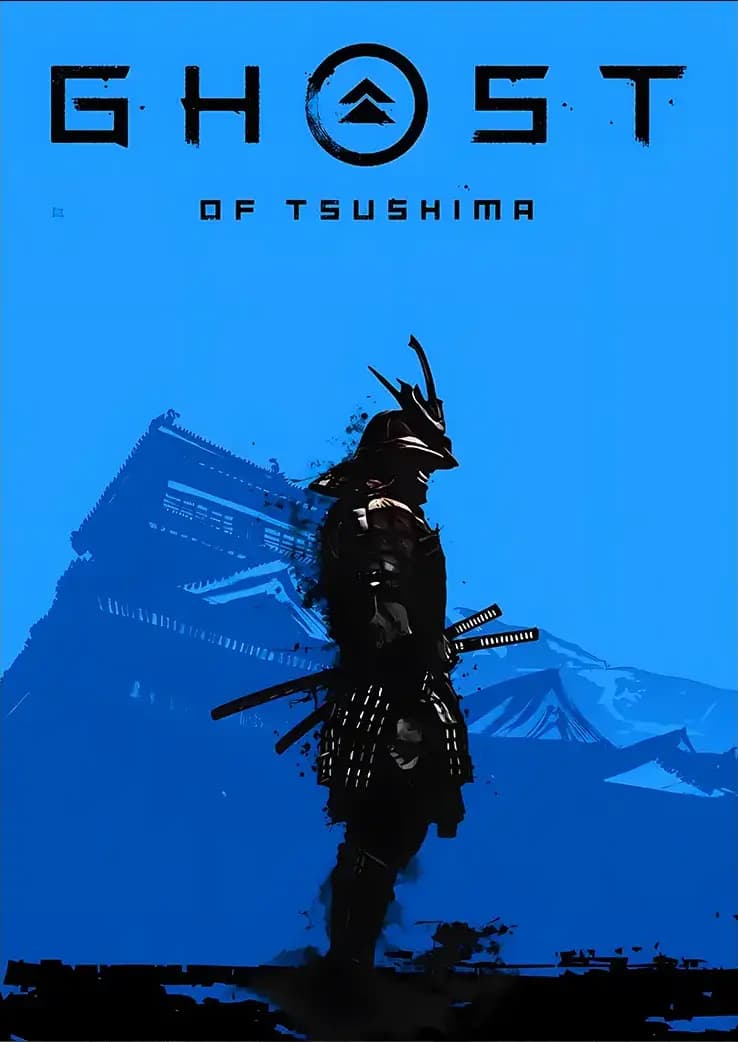 متال پوستر بازی Ghost Of Tsushima کد N403