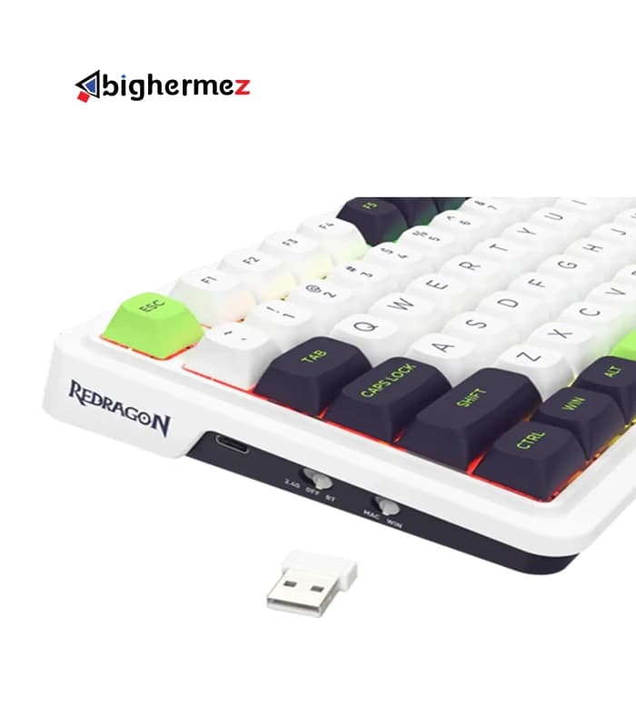 کیبورد بیسیم/باسیم مخصوص بازی ردراگون مدل EISA MAX K686 WBG PRO — تصویر ۳