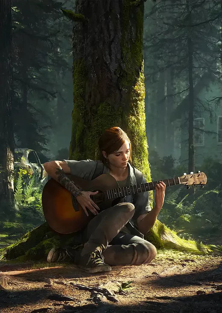 متال پوستر بازی The Last Of Us طرح شخصیت Ellie کد N217