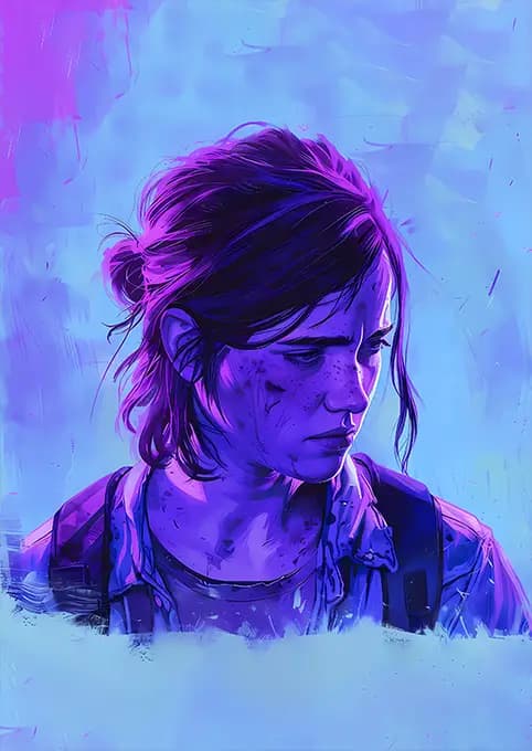 متال پوستر بازی The Last Of Us طرح شخصیت Ellie کد N214 — تصویر ۲
