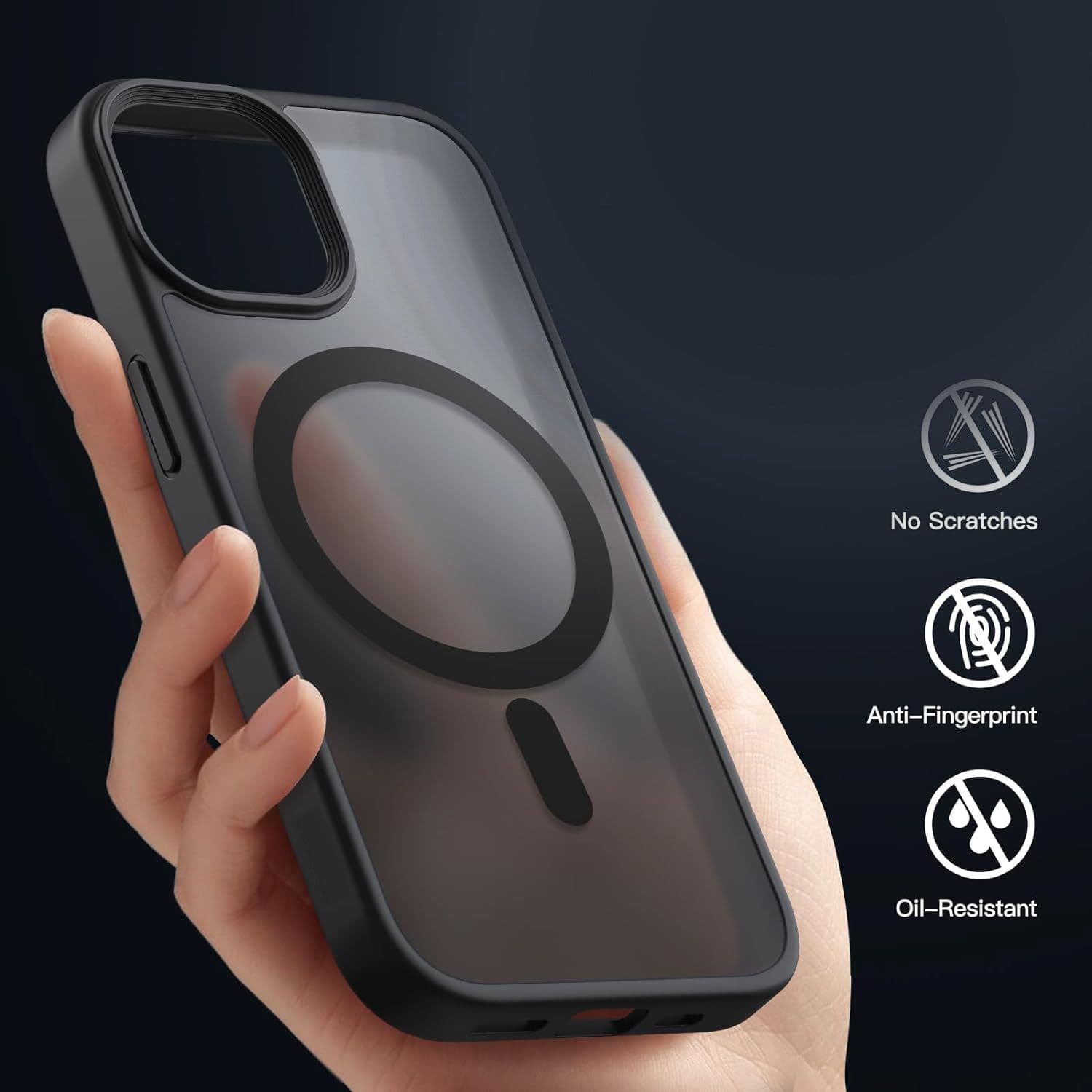 قاب آیفون 17 – IPHONE 17 مدل مگ سیف دار پشت مات Magic Mask — تصویر ۴