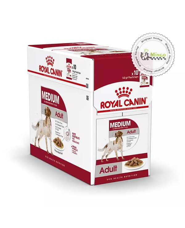 پوچ سگ رویال کنین مدل Medium Adult (140 *10گرم)