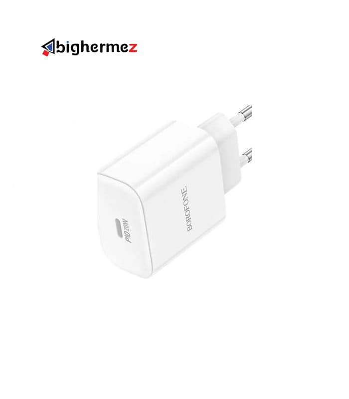 شارژر دیواری PD 20W به همراه کابل شارژ لایتنینگ بروفون مدل BA81A — تصویر ۲