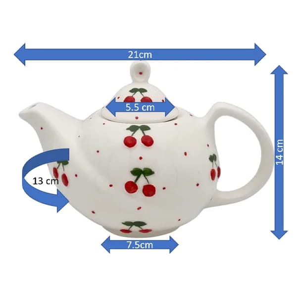 سرویس چای خوری 9 پارچه مناسب برای 2 نفره مدل پانیز کد 2426P9xalb — تصویر ۴