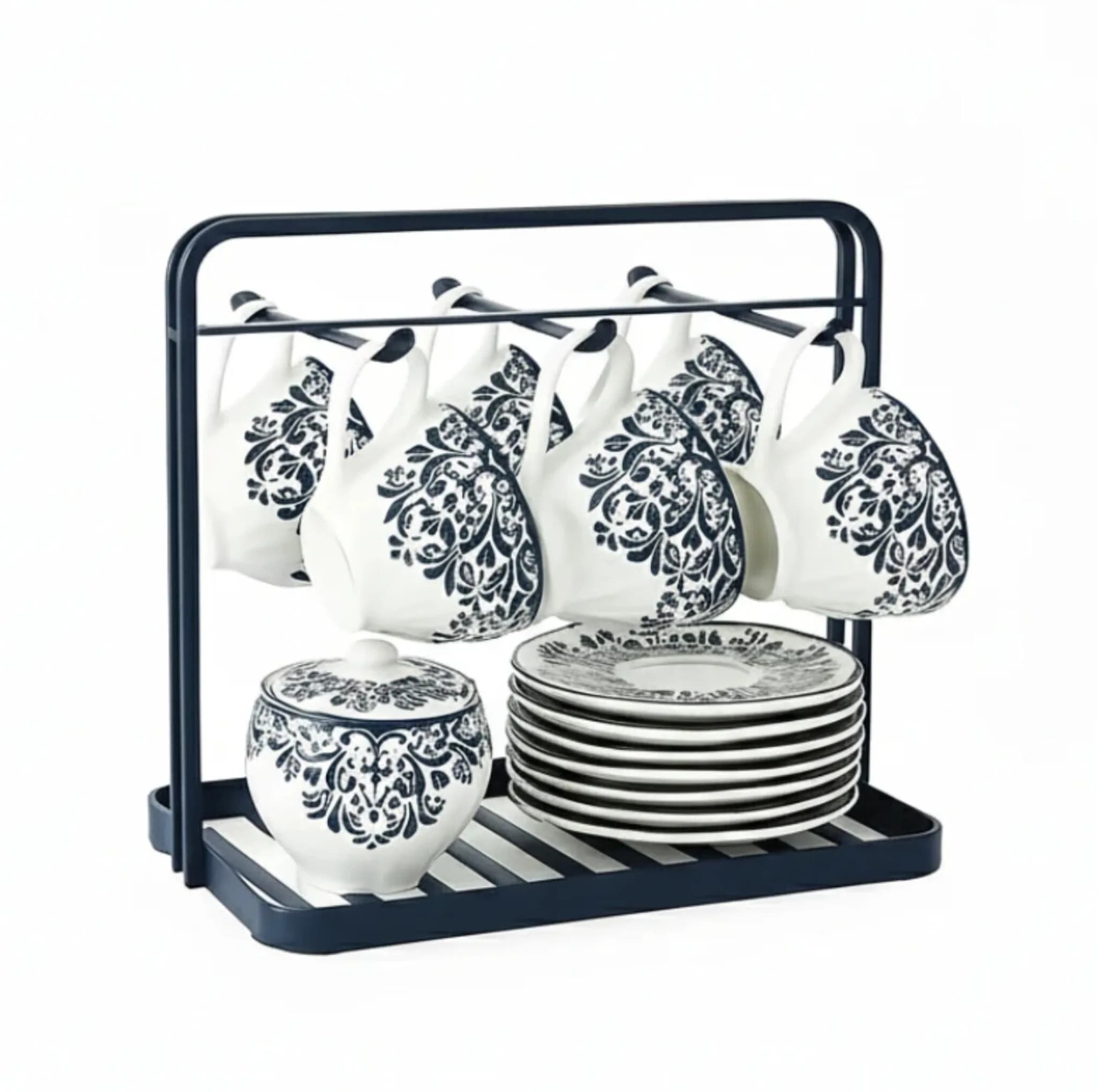 سرویس چای خوری 14 پارچه 6 نفره بی.وی.کی مدل آترین کد TP475550