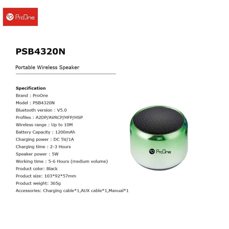 اسپیکر قابل حمل پرووان مدل PSB4320N — تصویر ۵