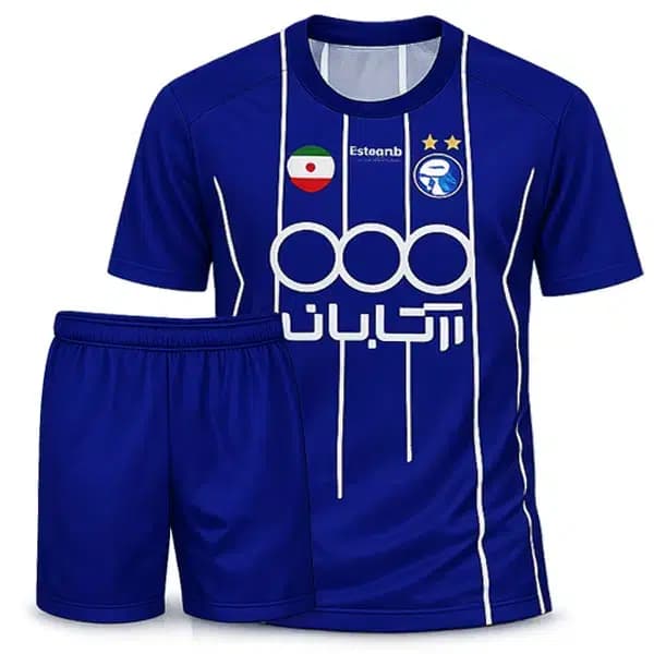 پیراهن و شرت بچه گانه و بزرگسال استقلال 2025 /2026 (آبی)