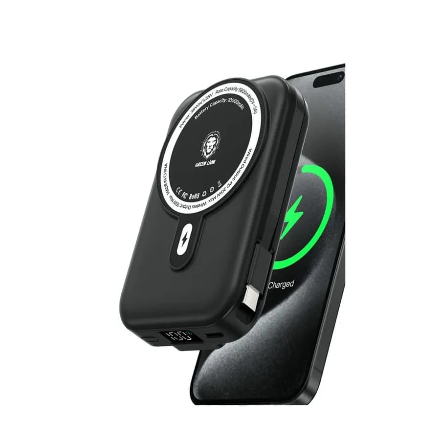 پاوربانک مگ سیف گرین لاین Green Monaco Grip 10000mAh PowerBank — تصویر ۶