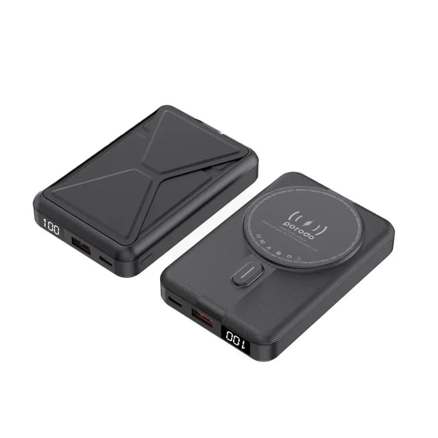 پاوربانک دیجیتال MagSafe با ظرفیت 10000 میلی‌آمپر ساعت و پایه پرودو — تصویر ۴