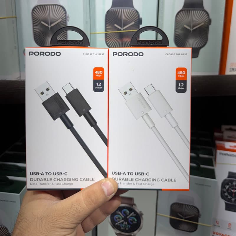 کابل شارژ و دیتا type c فست 1.2متری پرودو Porodo Cbl0001 — تصویر ۷