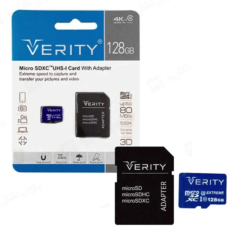 مموری 128گیگ verity C10 U3 533x