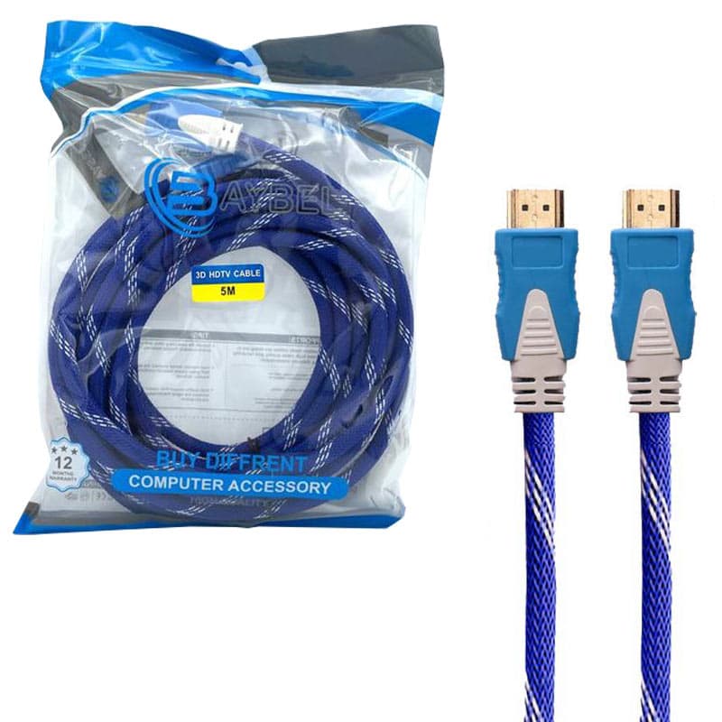 کابل HDMI 5 متری سیم نسوز Baybel — تصویر ۲