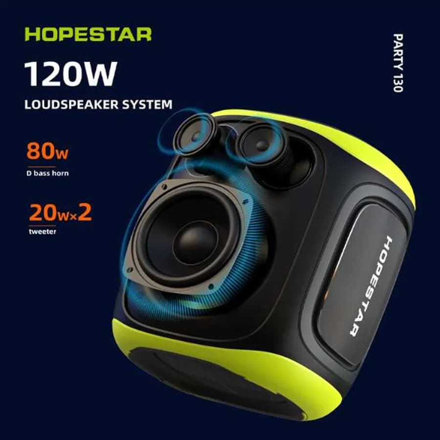 اسپیکر بلوتوثی HOPESTAR مدل PARTY130 — تصویر ۴