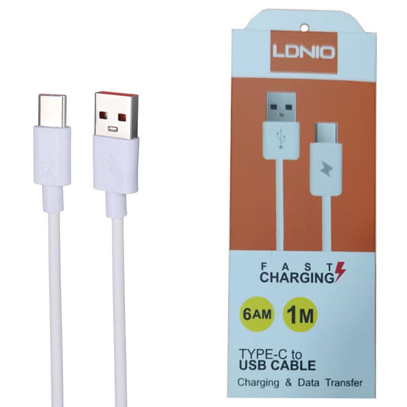 کابل شارژ و دیتا Type-C فست 1متری LDNIO