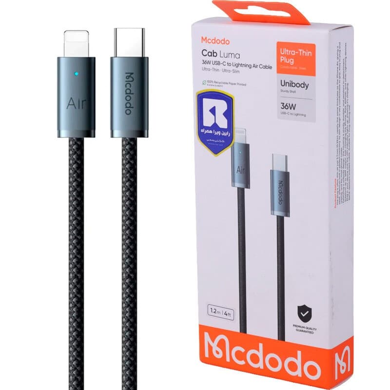 کابل شارژ USB-C به لایتنینگ مک دودو مدل CA-778 طول 1.2 متر — تصویر ۳