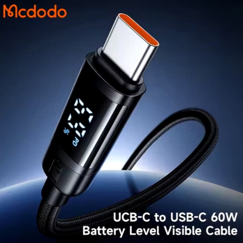کابل شارژ USB-C مک دودو مدل CA-578 60W طول 1.2متر — تصویر ۵