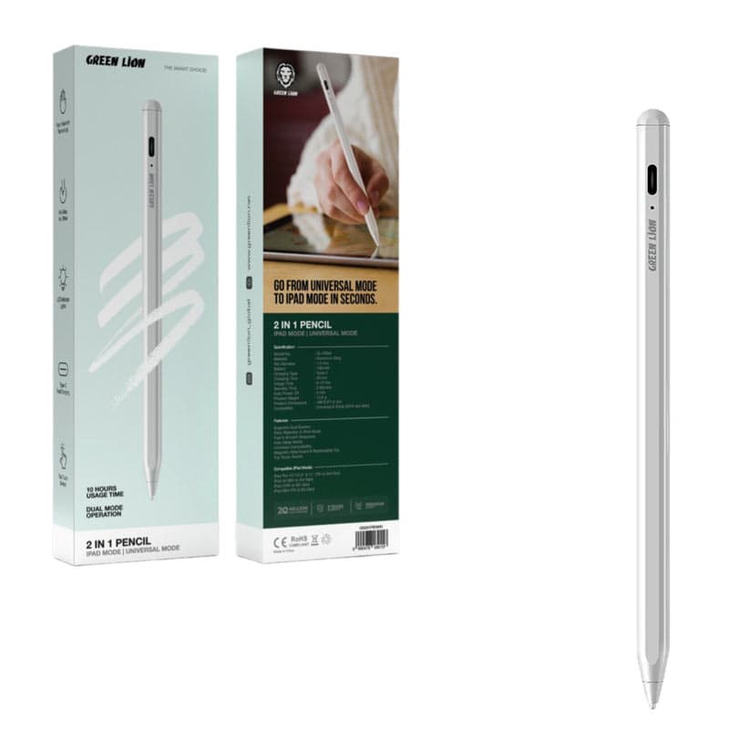 قلم هوشمند لمسی Green Lion 2 in 1 Pencil — تصویر ۲