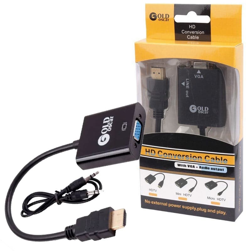 تبدیل HDMI به VGA برند Oscar همراه با خروجی صدا — تصویر ۲