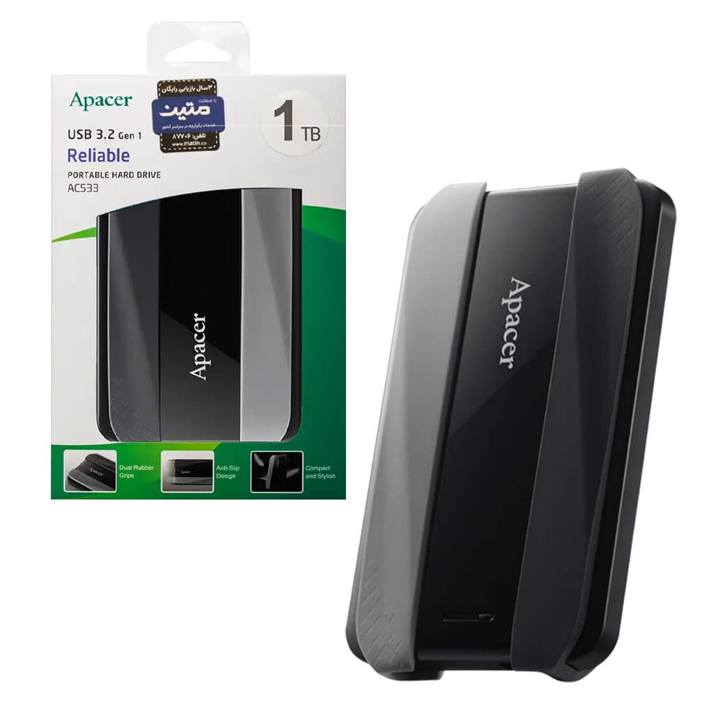 هارد EXT APACER AC533 1TB USB3.2 2.5-متین