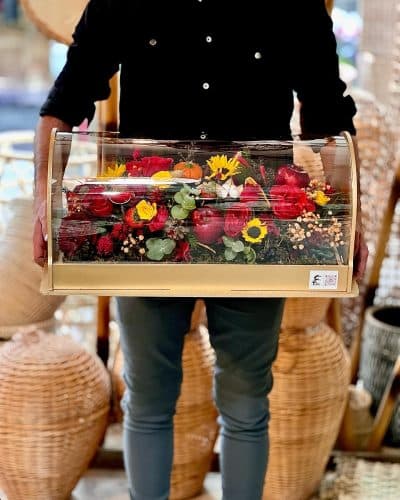گل سر شب یلدا با فوم اکلیلی