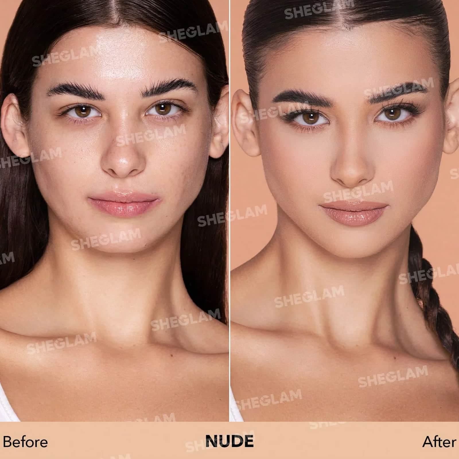 کرم پودر مات شیگلم Nude 💯 اصل — تصویر ۴