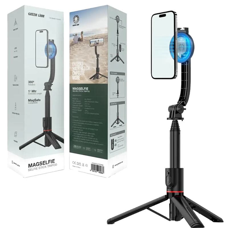 سه پایه نگهدارنده گوشی موبایل مگ سیف Green Lion Magselfie Selfie Stick Tripod