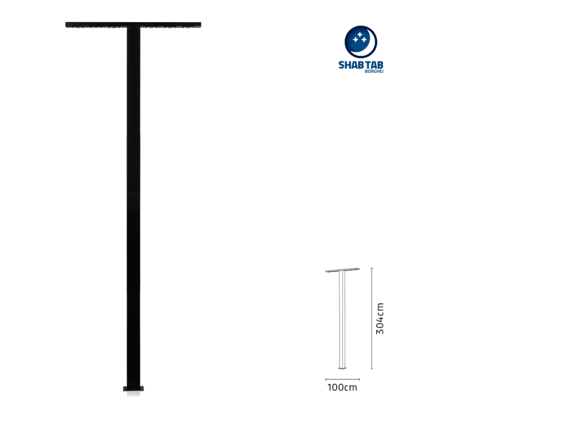 چراغ پارکی شب تاب مدل مدرنا-M704 (3 متری)